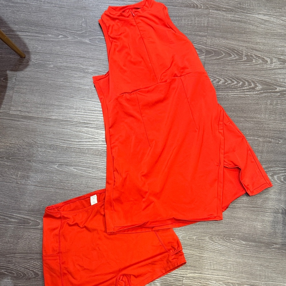 HALARA Bold Red Tennis Dress
